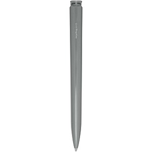 Lucia recycled plastic ballpoint pen (blue ink), grey