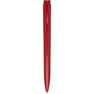 Lucia recycled plastic ballpoint pen, red