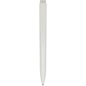 Lucia recycled plastic ballpoint pen, white