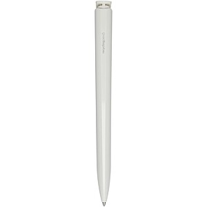 Lucia recycled plastic ballpoint pen, white