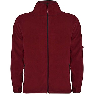Luciane mens full zip fleece jacket, garnet