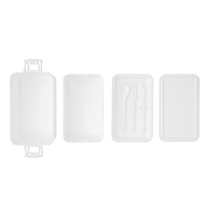 Lunch box, white
