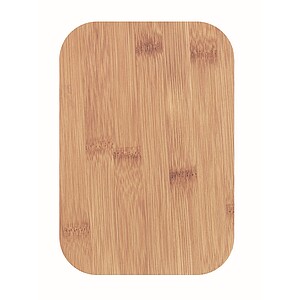 Lunch box with bamboo lid, french navy