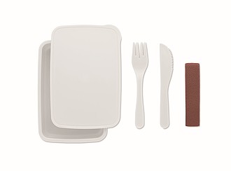 Lunch box with cutlery 700ml