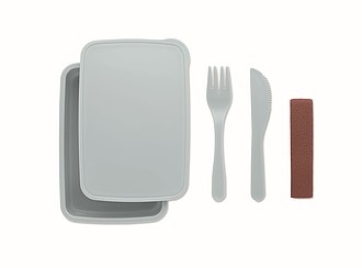 Lunch box with cutlery 700ml