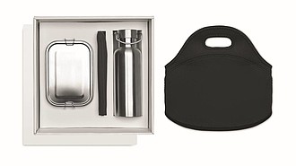 Lunch set in stainless steel