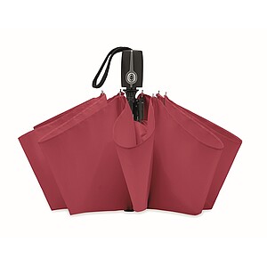 Luxe 21inch windproof umbrella, burgundy