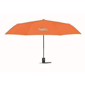 Luxe 21inch windproof umbrella, orange