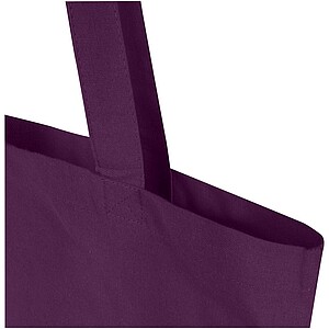 Madras Blend 140 g/m2 GRS recycled cotton tote bag 7L, purple