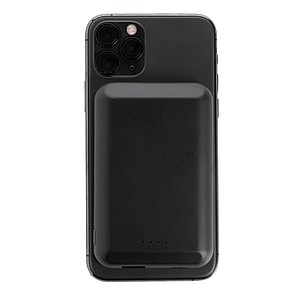 Magnetic 5.000 mAh 5W wireless powerbank, black
