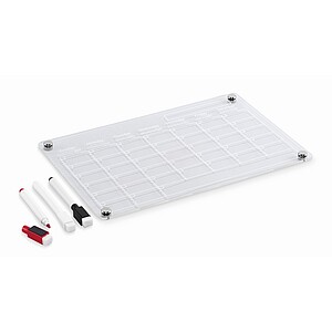 Magnetic acrylic planner, transparent
