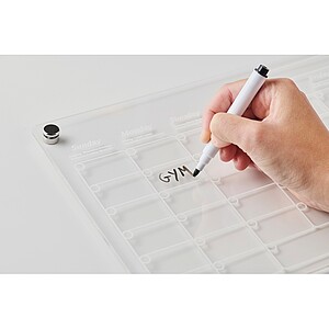Magnetic acrylic planner, transparent
