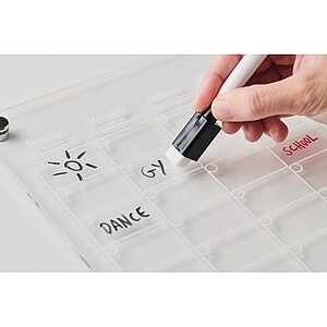 Magnetic acrylic planner, transparent