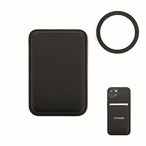 Magnetic credit card holder, black