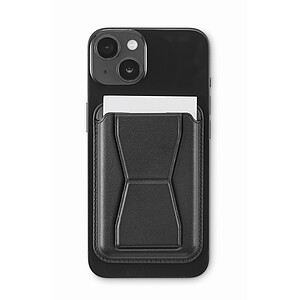 Magnetic PU cardholder, black