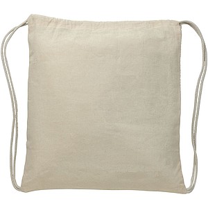 Maine mesh cotton drawstring backpack