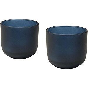 Male 200 ml glass cups - set of 2, hale blue
