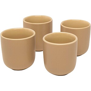 Male 4-piece 90 ml espresso cup, oatmeal
