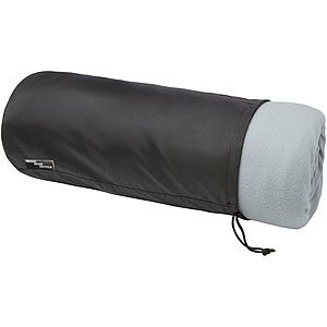 Marigold RPET polar fleece and sherpa blanket