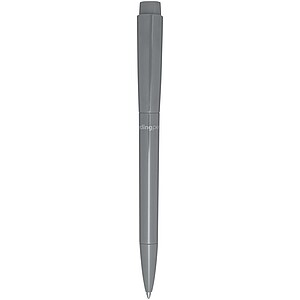 Martha recycled plastic ballpoint pen (blue ink), grey