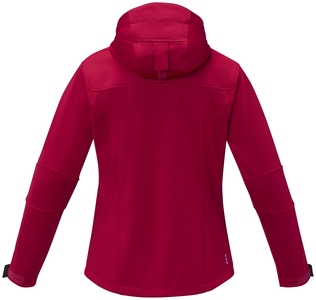 Match womens softshell jacket, red, XS