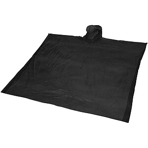 Mayan recycled plastic disposable rain poncho with storage pouch