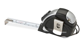 Measuring tape 3mtr, black