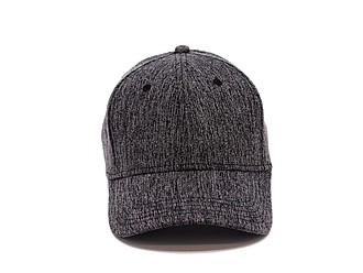 Melange cap, black