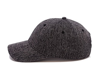Melange cap, black
