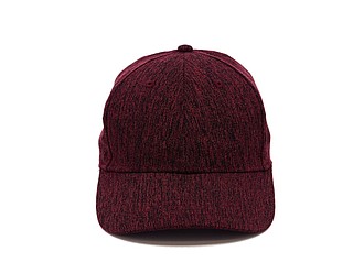 Melange cap, red
