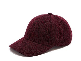 Melange cap, red