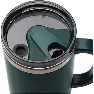 Melbourne 1200 ml RCS certified insulated tumbler with straw, green flash