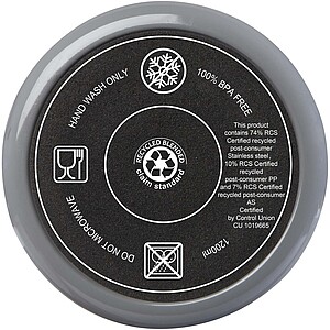 Melbourne 1200 ml RCS certified insulated tumbler with straw, grey