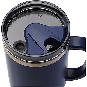 Melbourne 1200 ml RCS certified insulated tumbler with straw, navy
