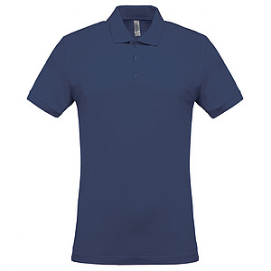 Men s KARIBAN SHORT-SLEEVED PIQUÉ POLO SHIRT, deep blue, 2XL
