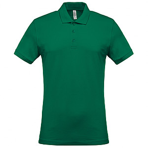 Men s KARIBAN SHORT-SLEEVED PIQUÉ POLO SHIRT, kelly green, S