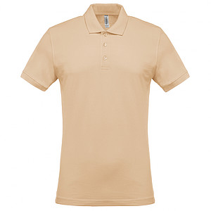 Men s KARIBAN SHORT-SLEEVED PIQUÉ POLO SHIRT, light sand, S