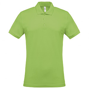 Men s KARIBAN SHORT-SLEEVED PIQUÉ POLO SHIRT, lime, S