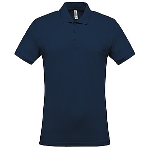 Men s KARIBAN SHORT-SLEEVED PIQUÉ POLO SHIRT, navy, S