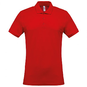 Men s KARIBAN SHORT-SLEEVED PIQUÉ POLO SHIRT, red, S