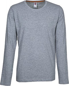 Men’s long-sleeved t-shirt PAYPER PINETA, grey melange, M