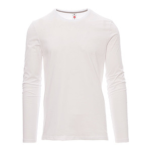Men’s long-sleeved t-shirt PAYPER PINETA, white, L