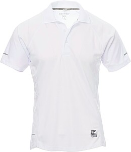 Men’ s short-sleeved polo shirt PAYPER TRAINING, white, size L