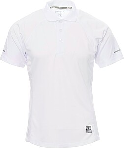 Men’ s short-sleeved polo shirt PAYPER TRAINING, white, size L
