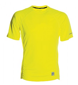 Men s sports T-shirt PAYPER RUNNING, fluo yellow, M