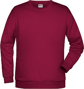 Men s sweathirt James Nicholson, burgundy, S