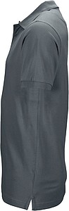 Mens elastic pique polo James Nicholson, anthracite, XXL