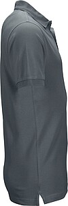 Mens elastic pique polo James Nicholson, anthracite, XXL