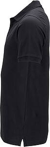 Mens elastic pique polo James Nicholson, black, L