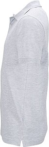 Mens elastic pique polo James Nicholson, grey melange, XXL